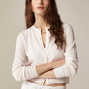 J Crew Featherweight Cashmere Cardigan Size S